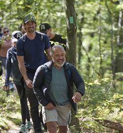 Group hiking