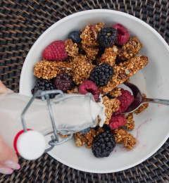 A bowl of cereal