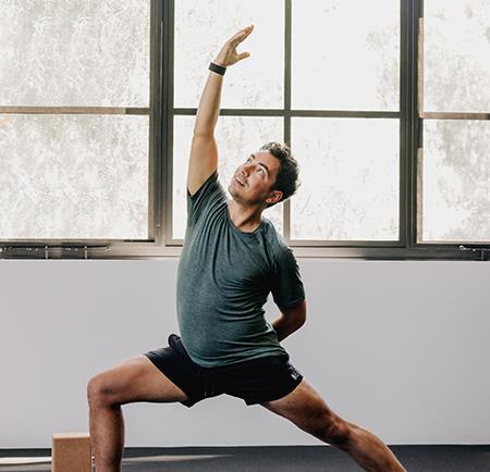 Man doing yoga