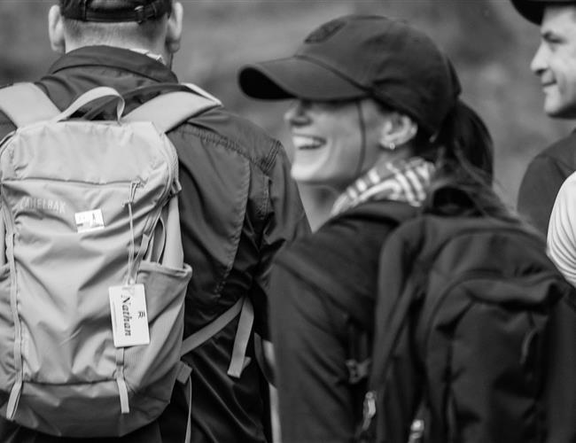 group hiking