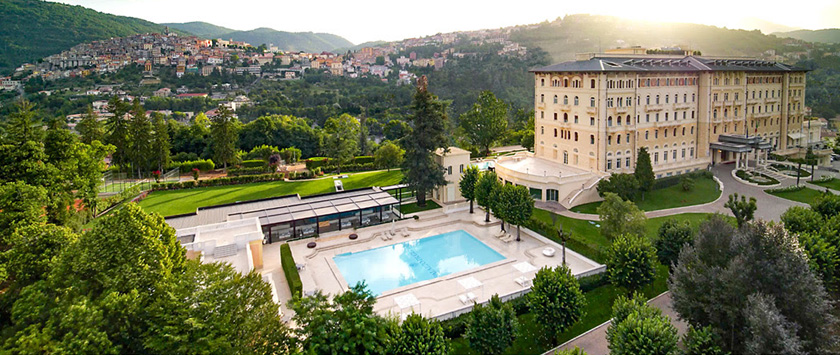 Transform Health hotel aerial view