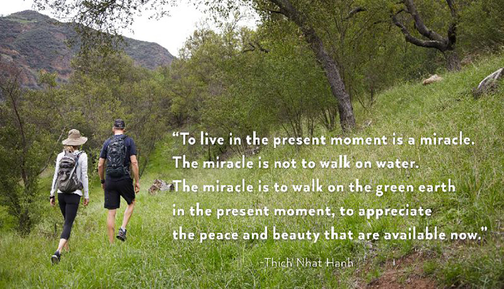 To live in the present moment is a miracle...