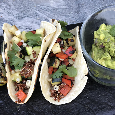 Tacos and guacamole