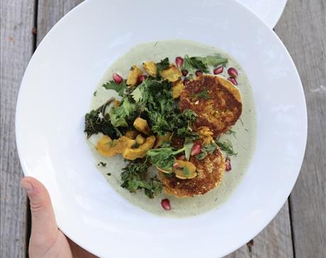 Butternut Squash and Chickpea Patties