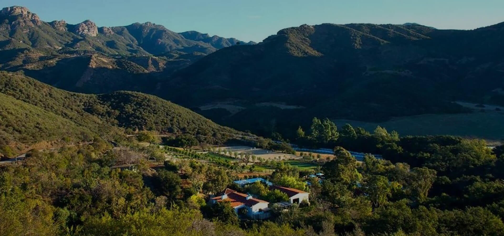 An aerial view of the property