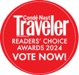 Conde Nast Traveler Treaders' Choice Awards 2024 Vote Now! Badge