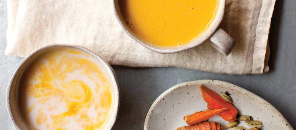 FRESH TURMERIC AND SPICE INFUSED ALMOND MILK - The Ranch